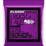 Ernie Ball 2250 Classic Rock N Roll Pure Nickel Power Slinky Electric Guitar Strings - 11-48 Gauge