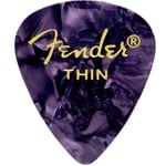 Fender Premium Celluloid Picks, 351 Shape - Thin, Purple Moto, 12-Pack