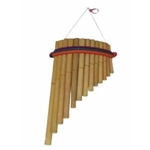 Large Curved Pan Flute From Peru