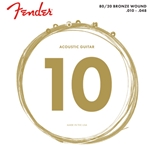 Fender 80/20 Bronze 70XL Extra Light (.010-.048) Acoustic Guitar Strings