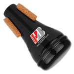 Humes & Berg 112BK Stonelined Pixie Straight Aluminum Trumpet Mute - Black