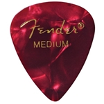 Fender Premium Celluloid Picks, 351 Shape - Medium, Red Moto, 12-Pack