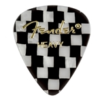 Fender Premium Celluloid Picks, 351 Shape - Heavy, Checker, 12-Pack