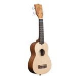 Kala KA-15S-S Satin Mahogany Spruce Top Soprano Ukulele