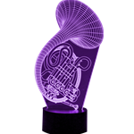 French Horn 3D LED Lamp