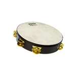 10" SX Double Row Tambourine - Brass Jingles - Synthetic Head