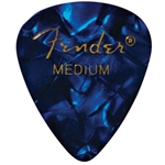 Fender Premium Celluloid Picks, 351 Shape - Medium, Blue Moto, 12-Pack