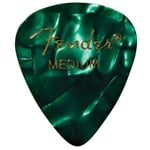 Fender Premium Celluloid Picks, 351 Shape - Medium, Green Moto, 12-Pack