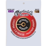 Martin MA535T Phosphor Bronze Custom Light 11-52 Authentic Acoustic LIfespan 2.0 Guitar Strings