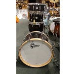 Gretsch Brooklyn 4-Piece Drum Set Shell Pack - Satin Black Metallic