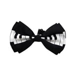 Black and White Keyboard Bow Tie