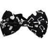 Black and White Notes Bow Tie
