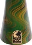 Toca DIDG-DGSH 56" Large Horn Duro Didgeridoo, Green Swirl