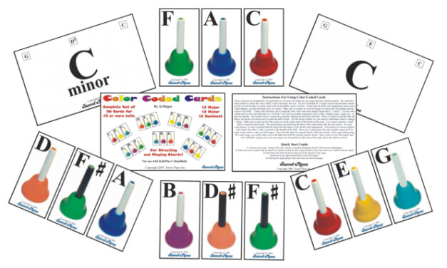 colored handbells