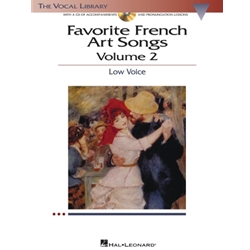 Favorite French Art Songs, Vol. 2 (Bk/CD) - Low Voice and Piano