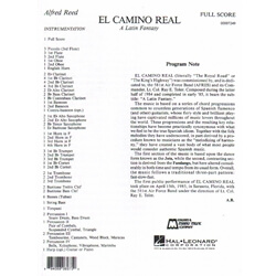 El Camino Real - Concert Band (Full Score)