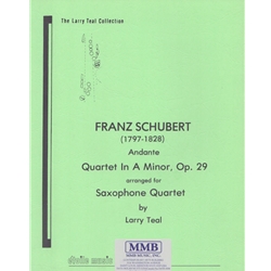 Andante from Quartet in A minor, Op. 29 - Sax Quartet (SATB)