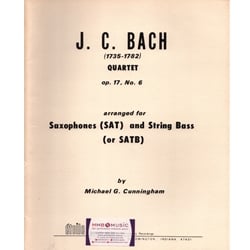 Quartet, Op. 17 No. 6 - Sax Quartet (or Sax Trio with String Bass)