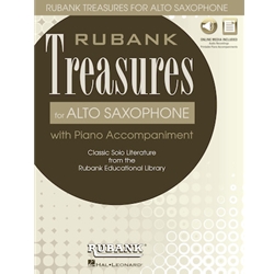 Rubank Treasures for Alto Saxophone - Alto Sax and Piano (Book/Audio)