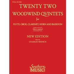 22 Woodwind Quintets - Score Only