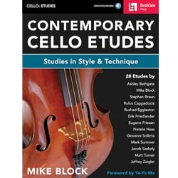 Contemporary Cello Etudes (Book/Audio Access) - Cello Study