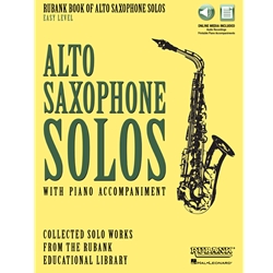 Rubank Book of Alto Saxophone Solos: Easy Level with Online Media