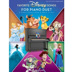 Favorite Disney Songs for Piano Duet - 1 Piano 4 Hands