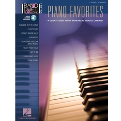 Piano Favorites: Piano Duet Play-Along - 1 Piano, 4 Hands