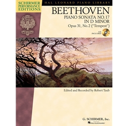 Sonata No. 17 in D Minor, "Tempest," Op. 31, No. 2 (Bk/CD) - Piano