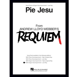 Pie Jesu - Low (F Major) Vocal Duet with Organ