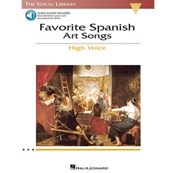 Favorite Spanish Art Songs - High Voice (Book with Audio Access)