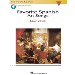 Favorite Spanish Art Songs - Low Voice (Book with Audio Access)