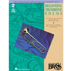 Canadian Brass Beginning Trombone Solos (Bk/CD) - Trombone and Piano