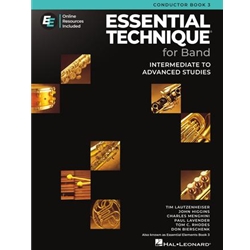 Essential Elements for Band, Book 3 (Essential Technique 2025 Edition) - Conductor