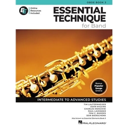 Essential Elements for Band, Book 3 (Essential Technique 2025 Edition) -Oboe