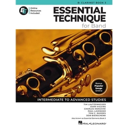 Essential Elements for Band, Book 3 (Essential Technique 2025 Edition) - Clarinet
