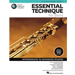 Essential Elements for Band, Book 3 (Essential Technique 2025 Edition) - Alto Clarinet