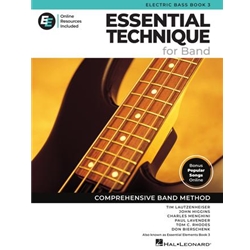Essential Elements for Band, Book 3 (Essential Technique 2025 Edition) - Electric Bass