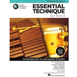 Essential Elements for Band, Book 3 (Essential Technique 2025 Edition) -Percussion