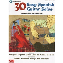 30 Easy Spanish Guitar Solos(Book/Online Audio) - Classical Guitar