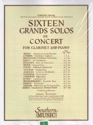 16 Grand Solos de Concert - Clarinet and Piano