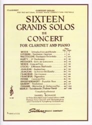 16 Grand Solos de Concert - Clarinet Part ONLY