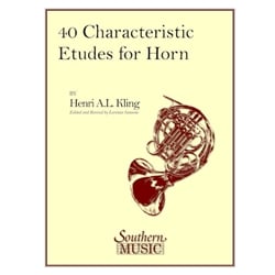 40 Characteristic Etudes for Horn