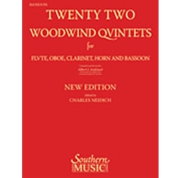 22 Woodwind Quintets - Bassoon