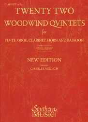 22 Woodwind Quintets - Clarinet