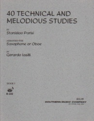 40 Technical and Melodious Studies, Book 1 - Saxophone