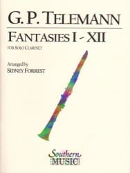 Fantasies 1-12 - Clarinet Unaccompanied