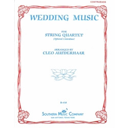 Wedding Music for String Quartet - String Bass Part