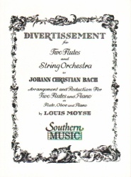 Divertissement for Two Flutes and Orchestra - Flute Duet and Piano