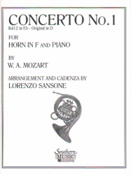 Concerto No. 1 in D Major, K. 412 - Horn and Piano